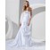 Applique / Ruffles Zipper Court Sleeveless Ivory Natural A-line Bateau Satin / Lace Wedding Dress