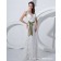 Applique / Beading / sash Zipper Satin / Tulle A-line Sweetheart Sleeveless Floor-length Ivory Empire Wedding Dress