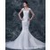 Satin Natural Applique / Beading A-line Sweetheart Ivory Sleeveless Zipper Cathedral Wedding Dress
