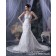 Ivory Natural Lace Up Cathedral Ruffles / Applique / Beading A-line Satin / Lace Sleeveless Sweetheart Wedding Dress