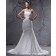 Satin Natural Sweetheart Ivory Ruffles Sleeveless Court Zipper A-line Wedding Dress