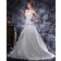Beading / Ruffles / Hand Made Flower Sleeveless Lace Up Court Satin A-line Ivory Empire One Shoulder Wedding Dress