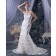 Mermaid Dropped Lace Beading / Hand Made Flower Zipper Sweetheart Ivory Sleeveless Cathedral Wedding Dress