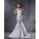 Taffeta Mermaid Ivory Court Sleeveless Applique / Beading / Ruffles Zipper Sweetheart Empire Wedding Dress