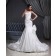 Taffeta Mermaid Ivory Dropped Zipper Pleat / Applique Sleeveless Cathedral Sweetheart Wedding Dress