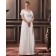 Zipper Satin / Chiffon Ruffles Sweep V Neck Column / Sheath / Plus Ivory Short Sleeve Size Empire Wedding Dress
