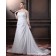 A-line / Plus Sleeveless Empire Sweep Ivory Satin / Chiffon Size Ruffles / Beading Strapless Lace Up Wedding Dress