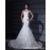 Zipper Satin Dropped Court Mermaid Ivory High Neck Sleeveless Applique / Lace / Sash Wedding Dress
