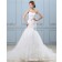 Ruffles / Sash / Hand Made Flower / Bow Satin / Tulle Ivory Chapel Mermaid Sleeveless Empire Sweetheart Zipper Wedding Dress