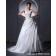 White Chapel A-Line / Ball Gown Zipper Sleeveless Ruffles / Applique / Beading / Lace Taffeta / Tulle Sweetheart Empire Wedding Dress