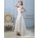 Strapless A-line Ivory Applique / Lace / Sash / Beading Sleeveless Natural Zipper Court Satin Wedding Dress