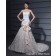 Ivory Sleeveless Strapless Court Mermaid Lace Bowknot / Embroidery / Lace / Beading Zipper Natural Wedding Dress