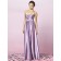 Lavender Empire A-line Elastic-Satin Sleeveless Bridesmaid Dress