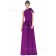 Bow/Draped/Ruffles A-line Sleeveless Floor-length Zipper Bridesmaid Dress