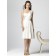 White Draped/Ruffles Chiffon A-line Zipper Bridesmaid Dress