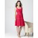 Taffeta Natural Knee-length A-line Straps Bridesmaid Dress