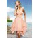 A-line Ruffles/Tiered Zipper Sleeveless Empire Bridesmaid Dress