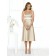 A-line Sash Zipper Champagne Empire Bridesmaid Dress