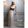 Floor-length Sleeveless Backless Halter Empire Bridesmaid Dress