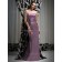 Sleeveless Strapless Sheath Natural Elastic-Satin Bridesmaid Dress