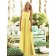 Halter Draped/Ruffles/Sash Daffodil Zipper Floor-length Bridesmaid Dress