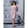 Lavender Chiffon Knee-length Sleeveless Sweetheart Bridesmaid Dress