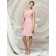 A-line Ruffles/Tiered One-Shoulder Pink Zipper Bridesmaid Dress