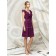 Chiffon Zipper A-line Knee-length V-neck Bridesmaid Dress