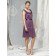 Straps Grape Natural Ruffles/Sash Knee-length Bridesmaid Dress