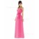 Pink Sleeveless Sweetheart Chiffon Zipper Bridesmaid Dress