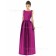 Floor-length Natural Straps A-line Taffeta Bridesmaid Dress