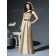 Zipper Floor-length Sleeveless A-line Natural Bridesmaid Dress