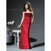 Sleeveless Sheath Floor-length Flowers Satin Bridesmaid Dress