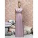 Empire Zipper Sleeveless Floor-length V-neck Bridesmaid Dress