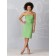 Chiffon Knee-length Zipper Sheath Flowers/Ruffles Bridesmaid Dress