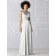 Floor-length Sleeveless Silver Natural Draped/Ruffles Bridesmaid Dress