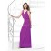 A-line Sleeveless Chiffon Floor-length Zipper Bridesmaid Dress