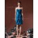 Sheath Ruffles Sweetheart Knee-length Blue Bridesmaid Dress