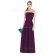 Natural Sleeveless Strapless Grape Backless Bridesmaid Dress