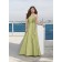 Zipper Strapless A-line Taffeta Floor-length Bridesmaid Dress