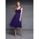 Zipper Chiffon A-line Royal-Blue One-Shoulder Bridesmaid Dress