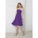 Knee-length Lilac Sleeveless Backless Draped/Ruffles Bridesmaid Dress
