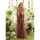 Sash A-line Chiffon Zipper Brown Bridesmaid Dress