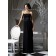 Sleeveless Strapless Black Floor-length Bridesmaid Dress