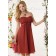 Empire A-line Draped/Ruffles Burgundy Sleeveless Bridesmaid Dress