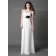 A-line Empire Floor-length Chiffon Spaghetti-Straps Bridesmaid Dress