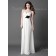 A-line Empire Floor-length Chiffon Spaghetti-Straps Bridesmaid Dress