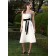 White Strapless A-line Zipper Sleeveless Bridesmaid Dress
