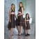 Sleeveless Zipper Tea-length A-line Empire Bridesmaid Dress