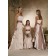 A-line Ruffles/Sash Satin Natural Ivory Bridesmaid Dress